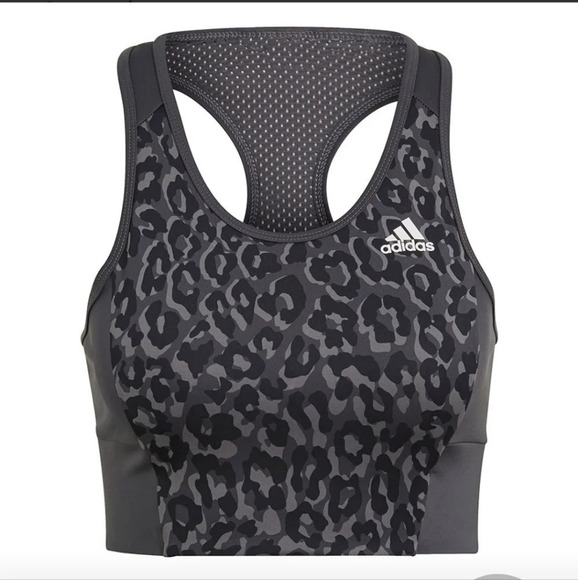 Adidas Aeroready Cheetah Print Sports Bra NWT 😍 - Picture 1 of 16